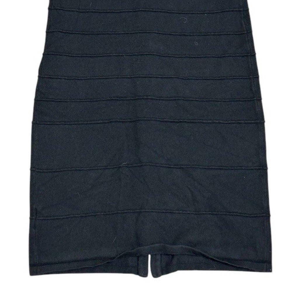 Guess Bodycon Dress Bandage Mini Full Zip Sleeveless Black Size Med - Picture 11 of 14